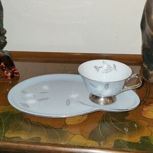 Sapphire by Deville Snack Plate and Footed Cup